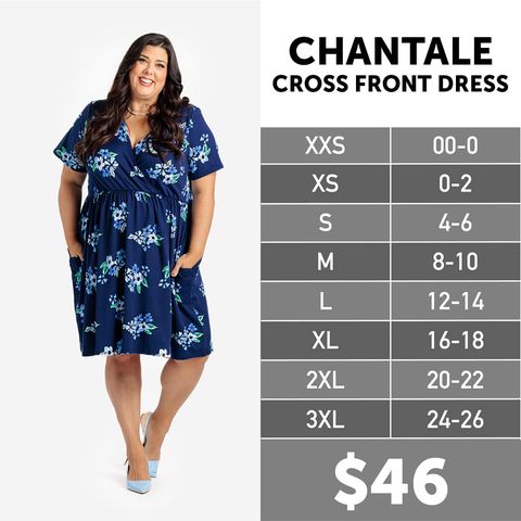 Chantale - Cross Front Dress