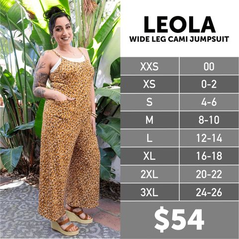 Leola - Wide Leg Cami Jumpsuit