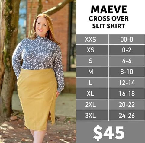 Maeve - Cross Over Slit Skirt