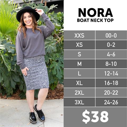 Nora - Boat Neck Top