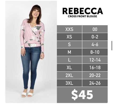 Rebecca - Cross Front Blouse