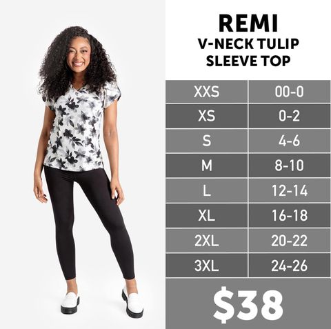 Remi - V-Neck Tulip Sleeve Top