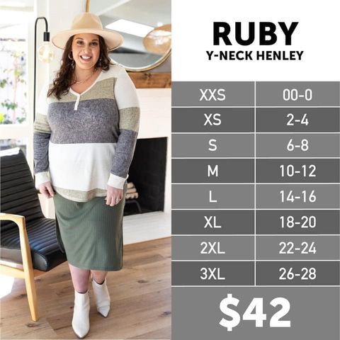 Ruby - Y-neck Henley