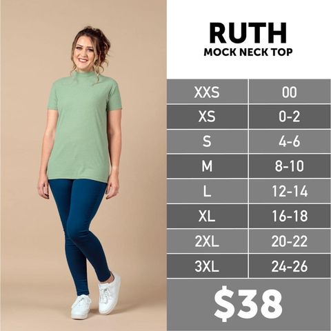 Ruth - Mock Neck Top