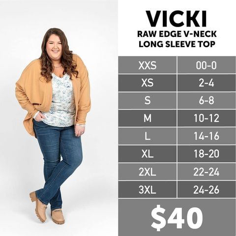 Vicki - V-neck Long Sleeve Top