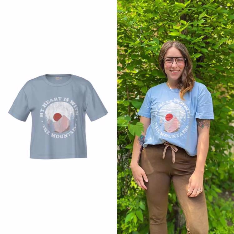 Boxy T - Heart With The Mountains Graphic