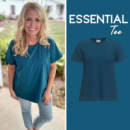 Essentials - Essential Tee - Solid Legion Blue Teal